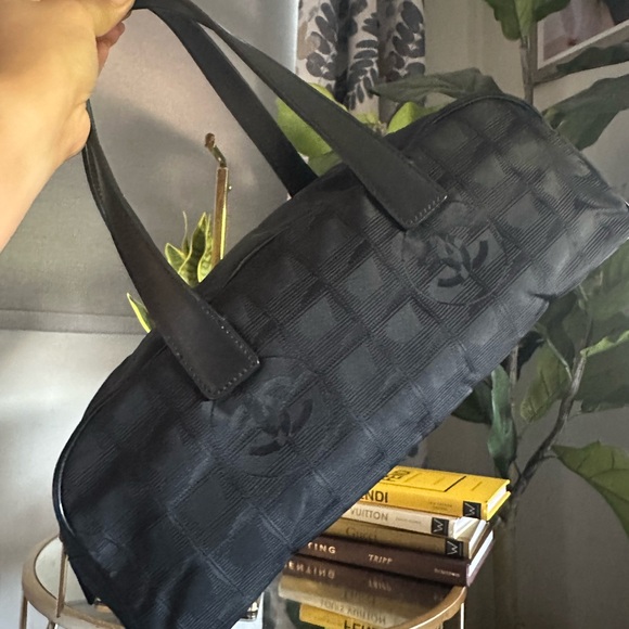 Chanel Mini Travel Line Canvas Black Handbag - Picture 6 of 15